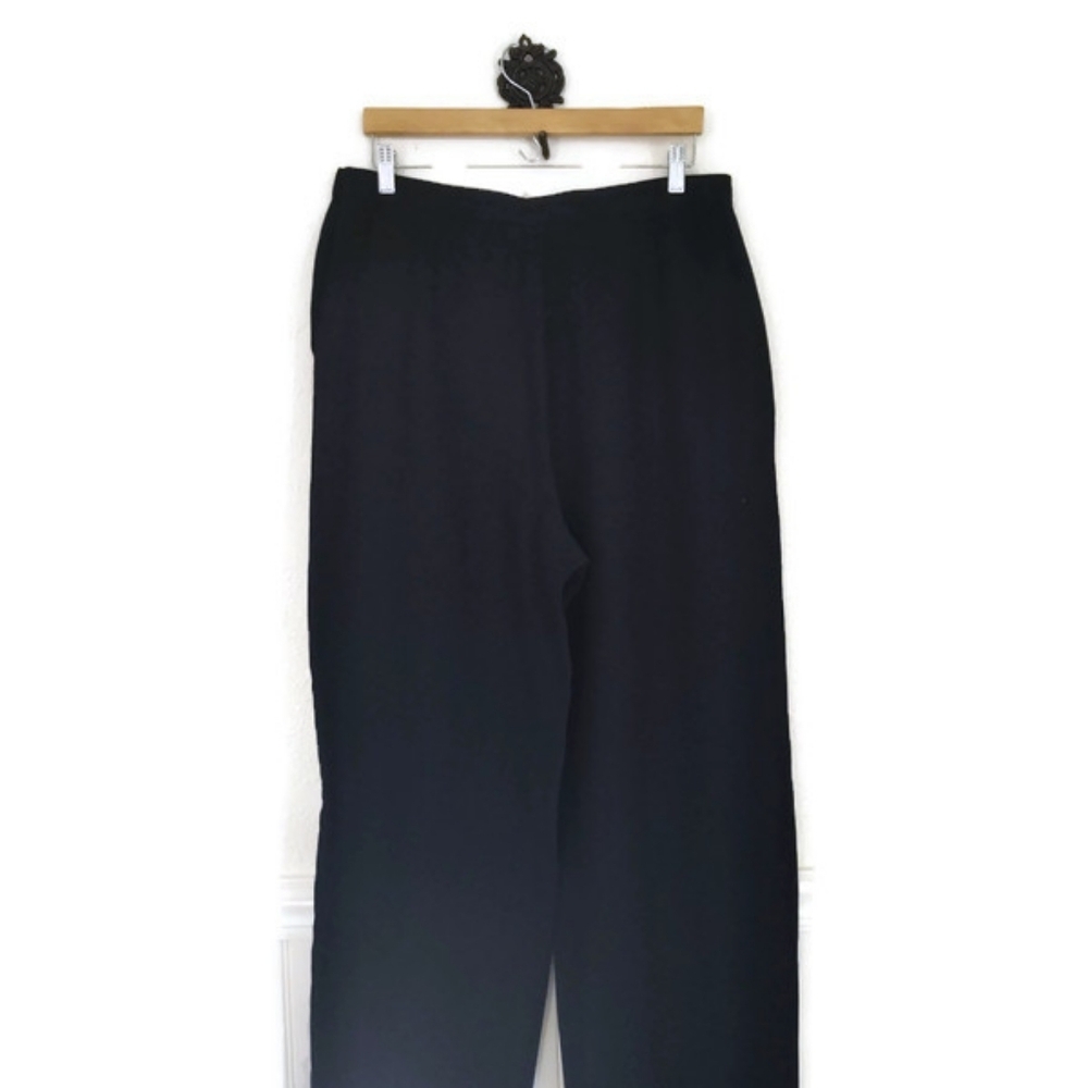 Vintage Lauren Ralph Lauren Navy  High Waisted Coastal No Flaws Wide Leg Pants - Picture 2 of 5